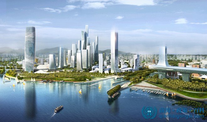 前海自貿區規劃效果圖
