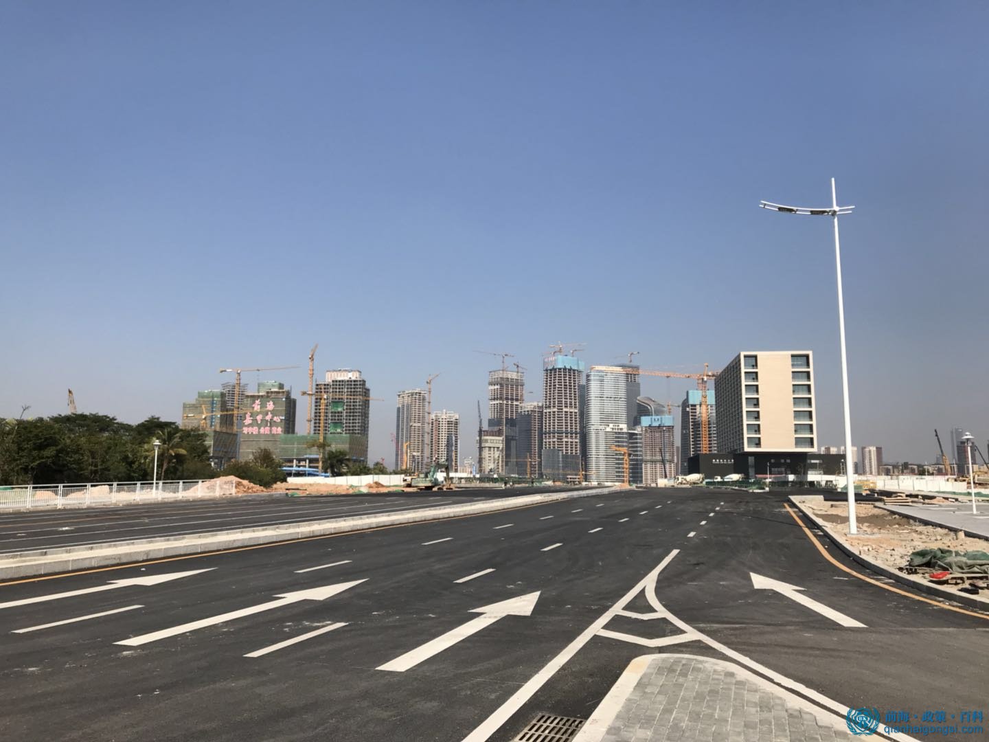 建設(shè)中的前海自貿(mào)區(qū)-桂灣片區(qū)